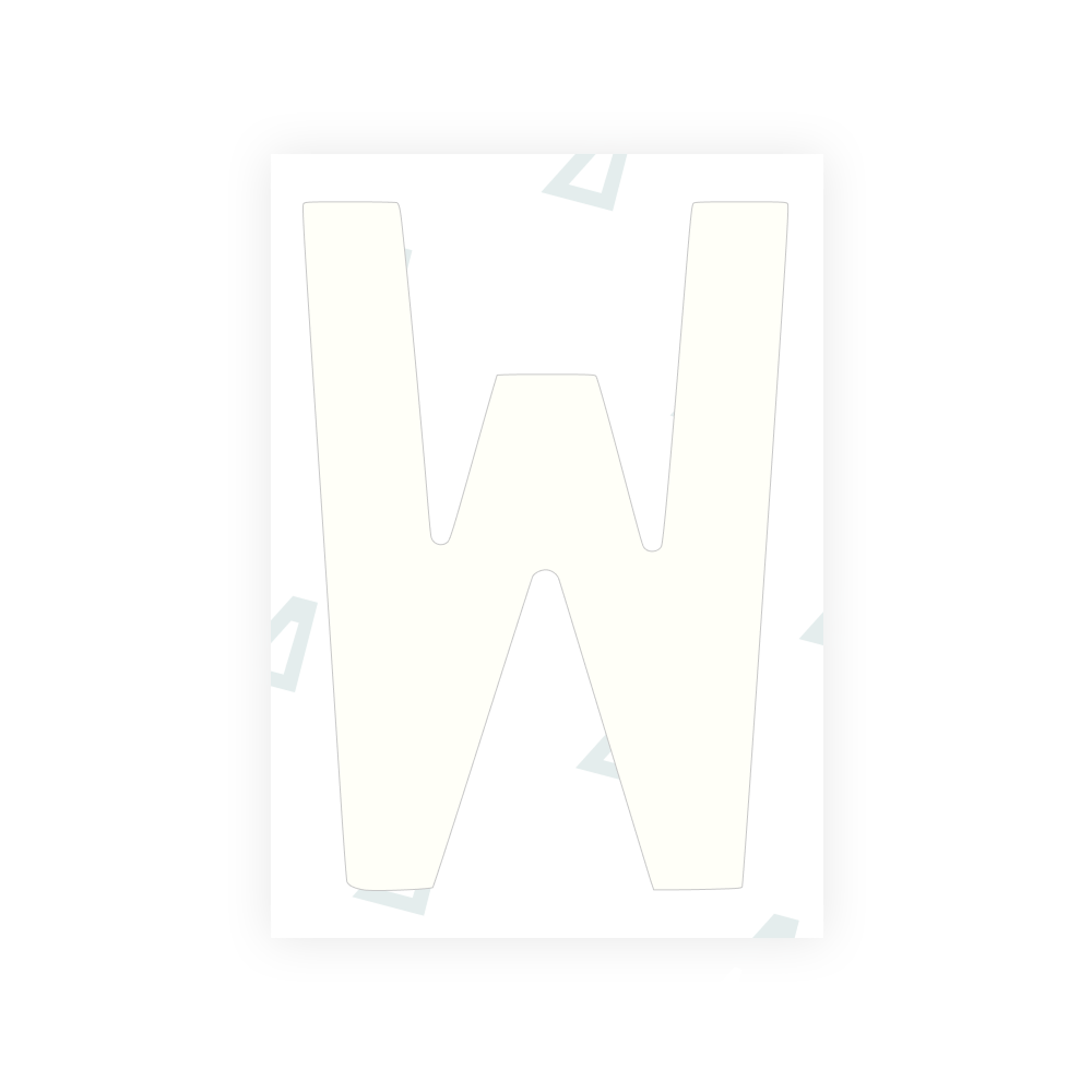 Alite Nanofilm for Poland license plates - Symbol "W" - Alite