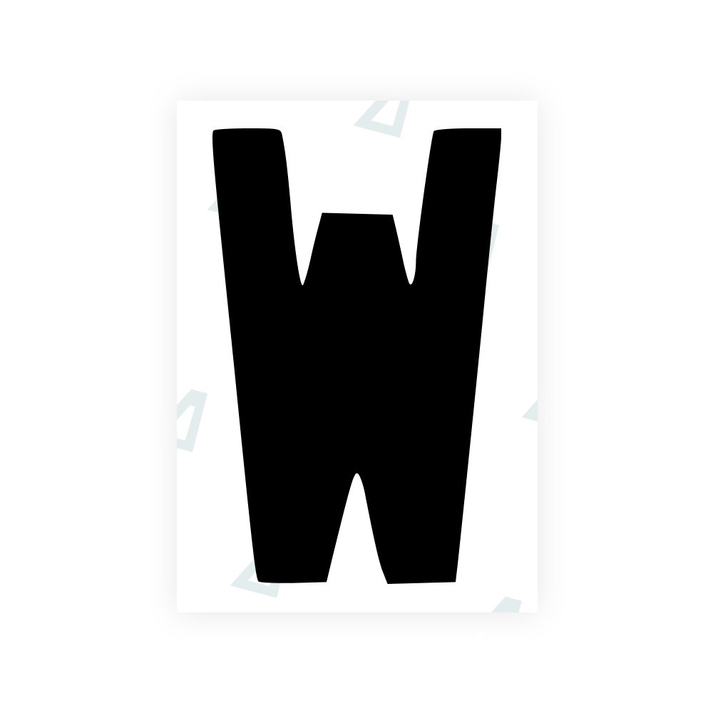 Alite Nanofilm for AUS (Queensland) license plates - Symbol "W" - Alite