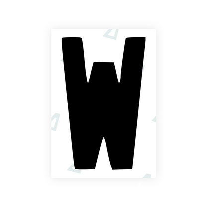 Alite Nanofilm for AUS (Queensland) license plates - Symbol "W" - Alite
