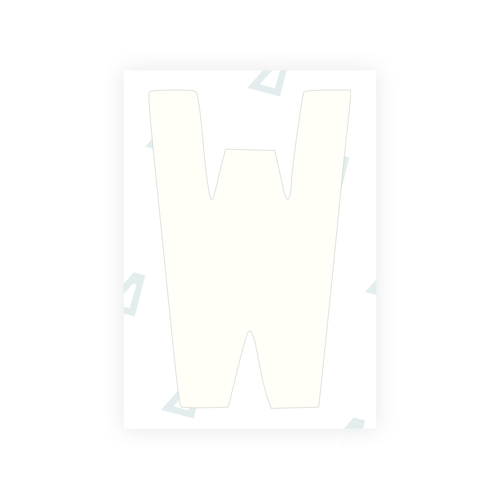 Alite Nanofilm for AUS (Queensland) license plates - Symbol "W" - Alite