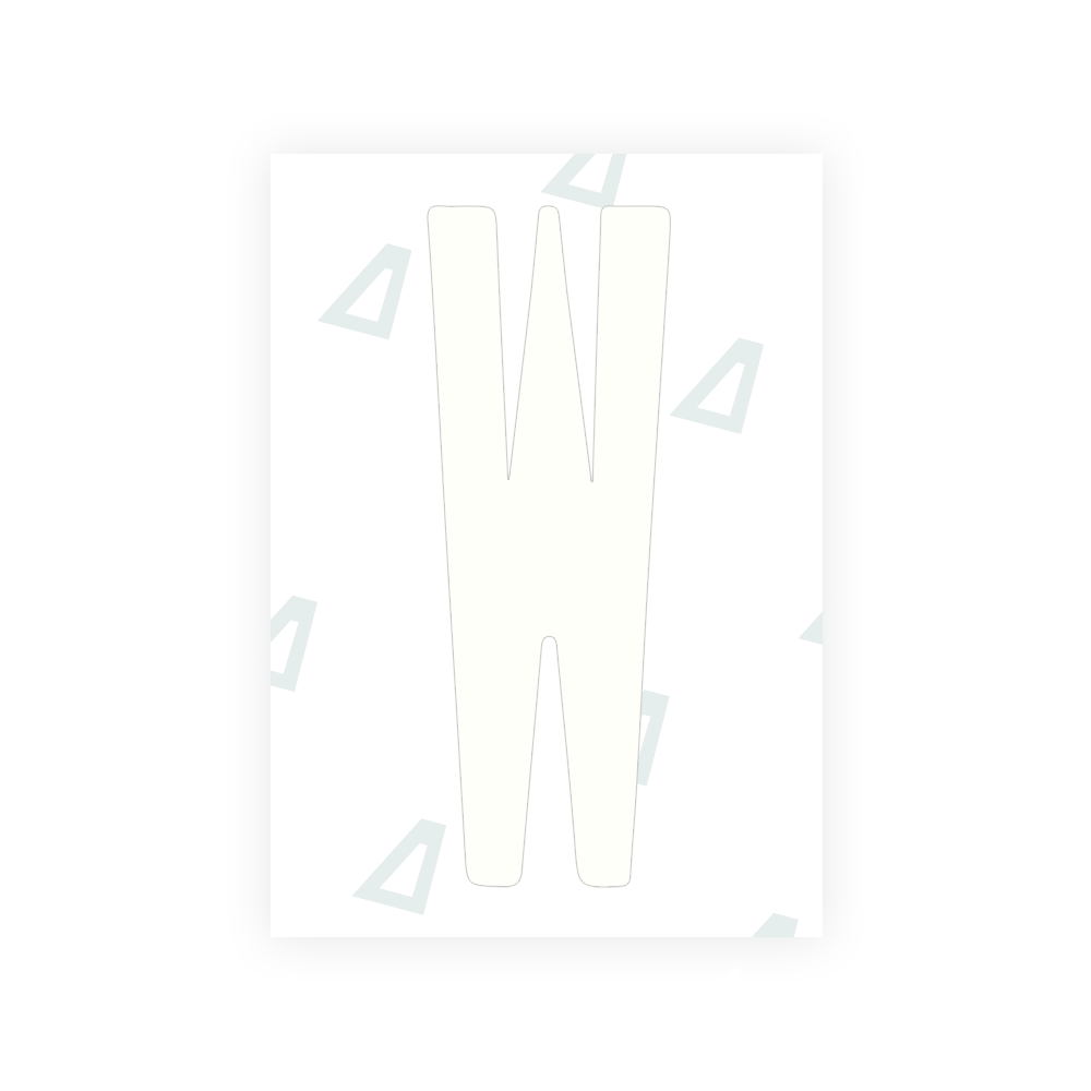 Alite Nanofilm for US (New York 2020 - Flat) license plates - Symbol "W" - Alite