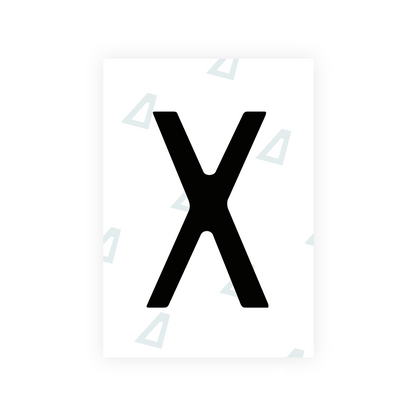 Alite Nanofilm for Chile 2014 license plates - Symbol "X" - Alite