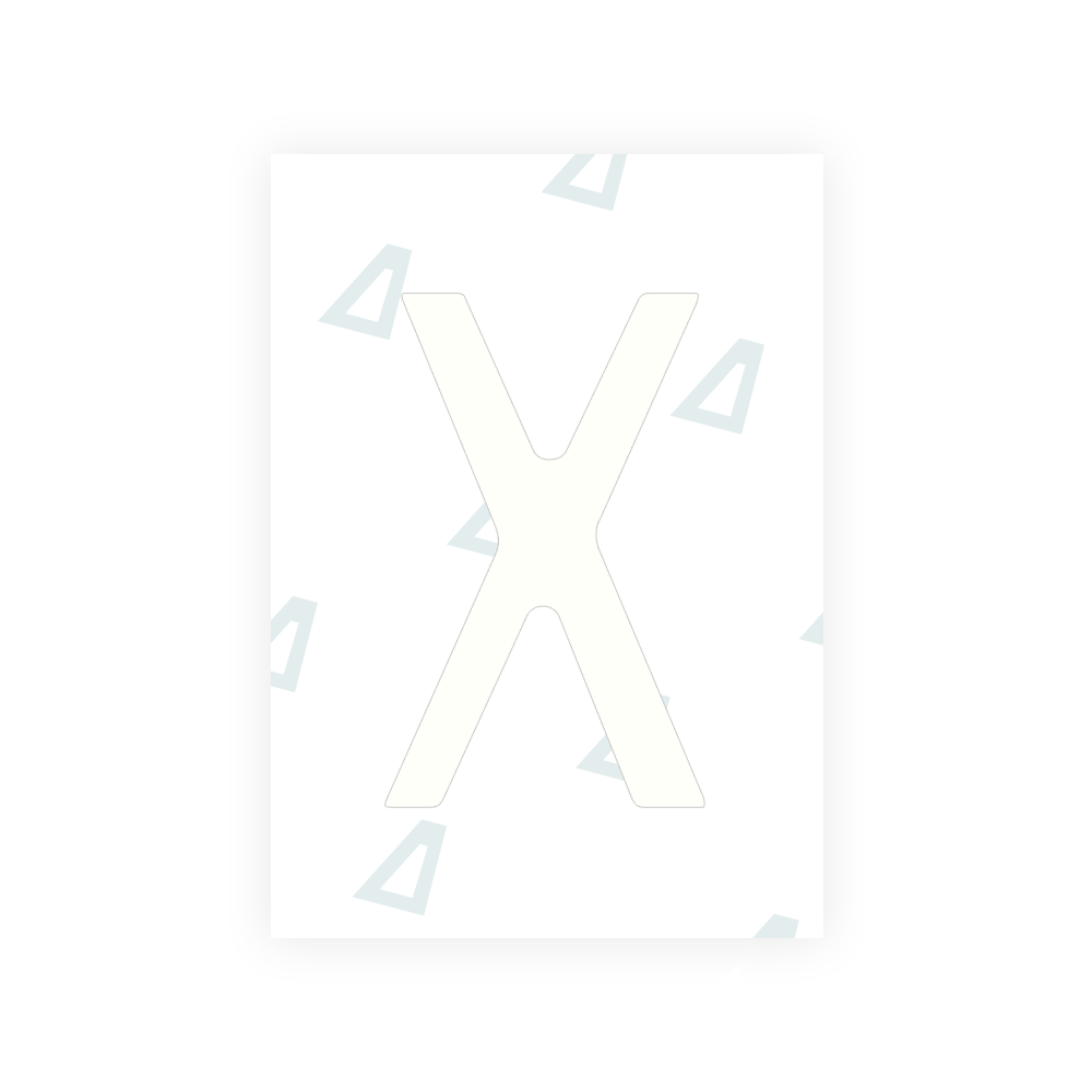 Alite Nanofilm for Chile 2014 license plates - Symbol "X" - Alite