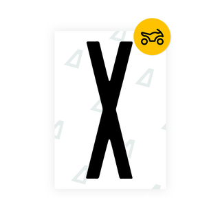 Alite Nanofilm for US (New York 2001) Moto license plates - Symbol "X" - Alite