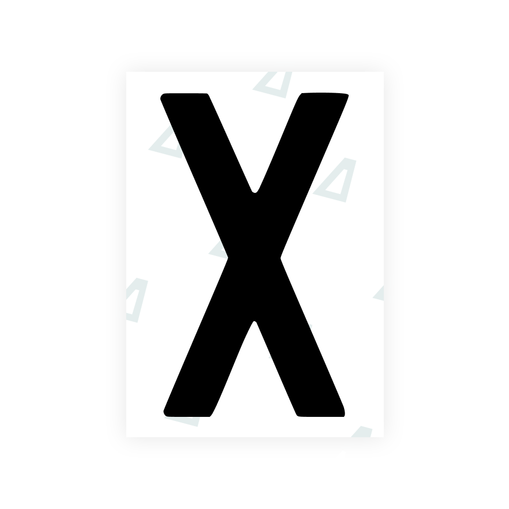 Alite Nanofilm for AUS (New South Wales) license plates - Symbol "X" - Alite