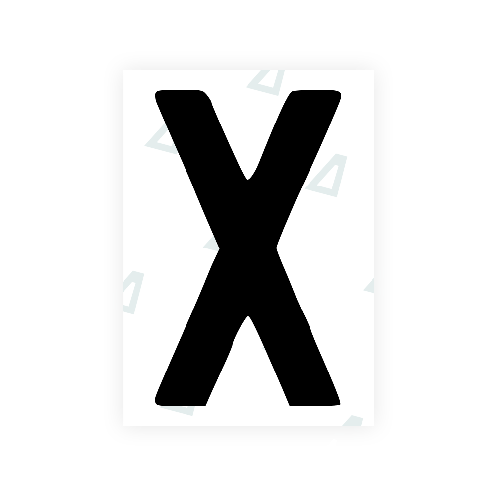 Alite Nanofilm for AUS (Queensland) license plates - Symbol "X" - Alite