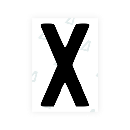 Alite Nanofilm for AUS (Queensland) license plates - Symbol "X" - Alite