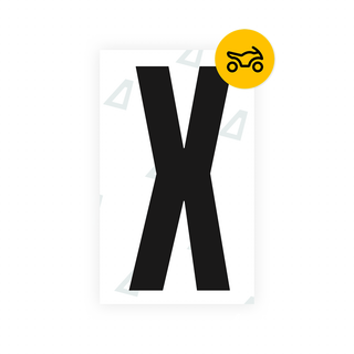 Alite Nanofilm for US (Texas) Moto license plates - Symbol "X" - Alite