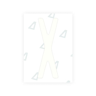Snow Alite Nanofilm for US (New York 2001) license plates - Symbol "X"