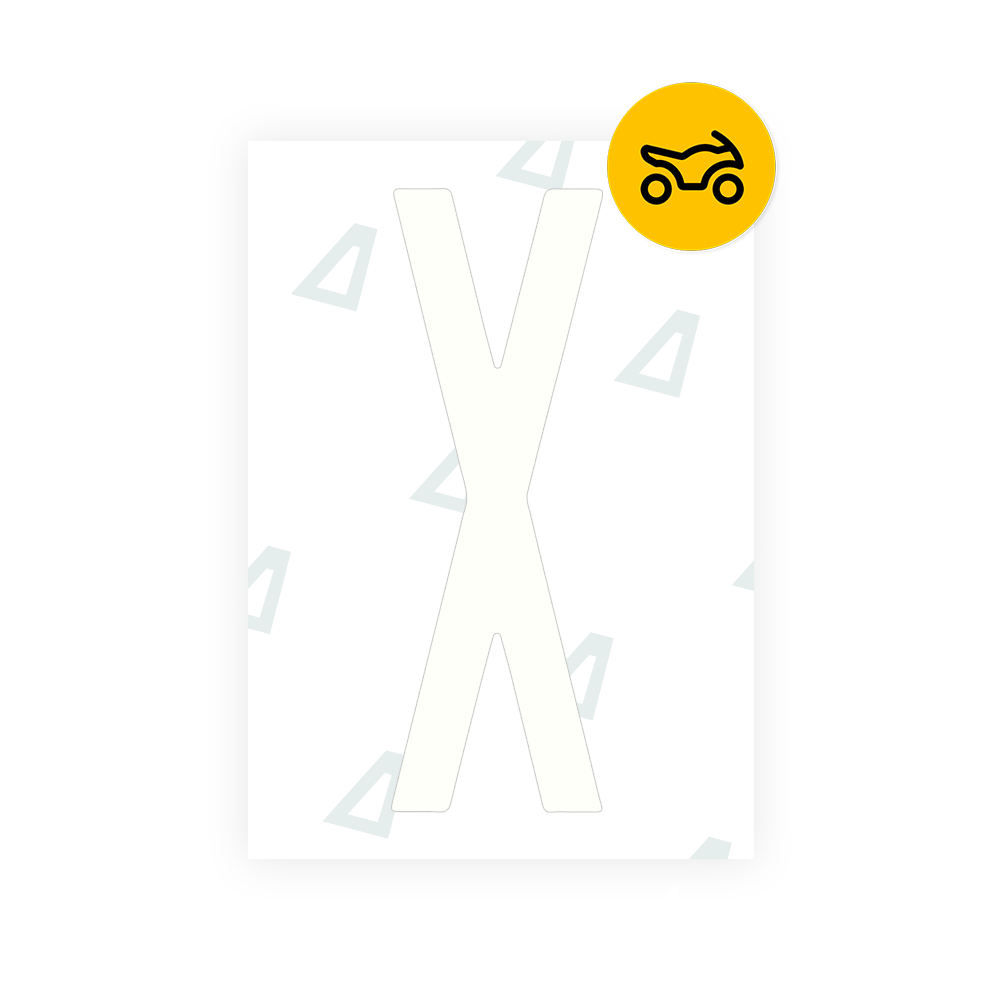 Alite Nanofilm for US (New York 2001) Moto license plates - Symbol "X" - Alite