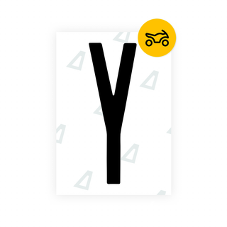 Alite Nanofilm for US (New York 2001) Moto license plates - Symbol "Y" - Alite