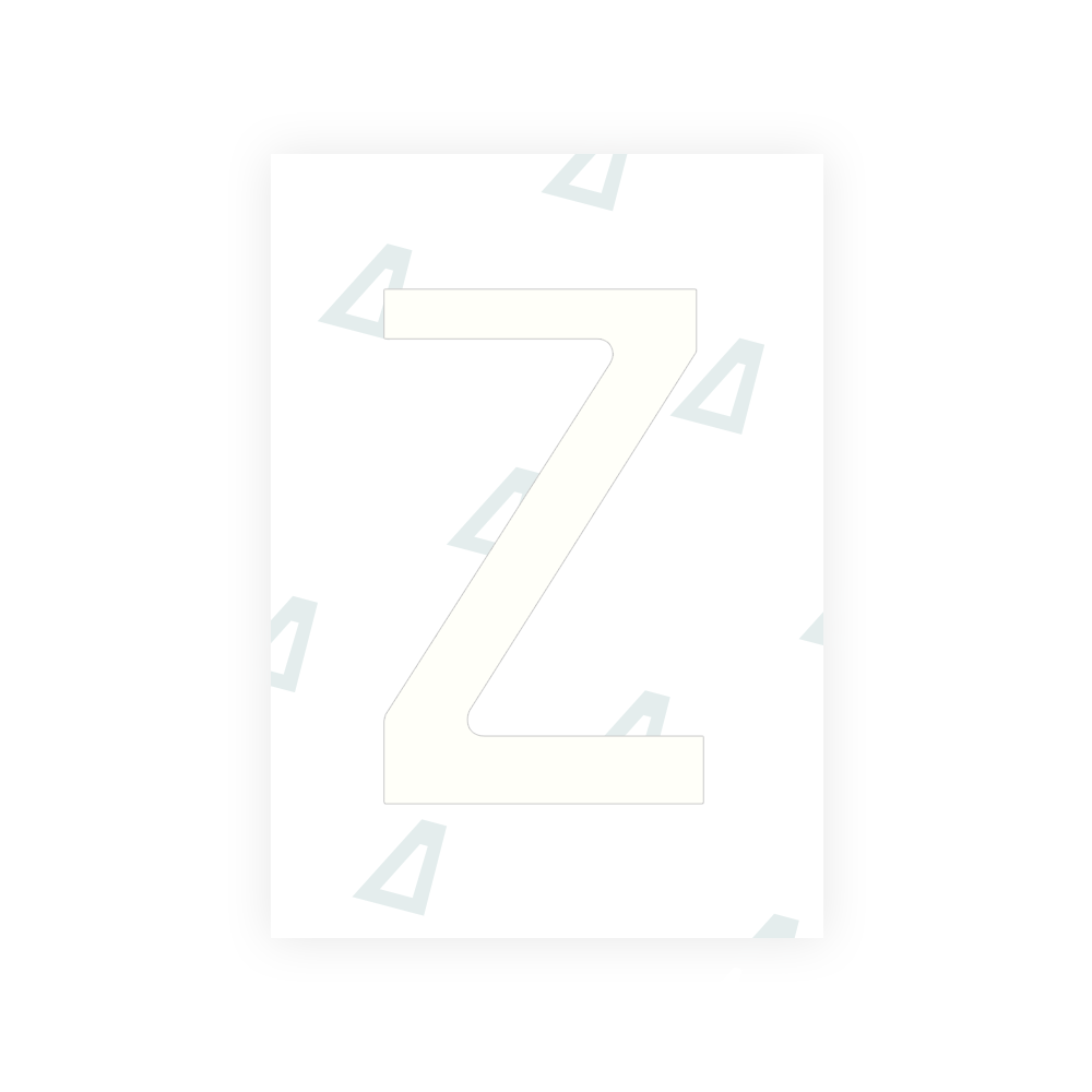 Alite Nanofilm for Chile 2014 license plates - Symbol "Z" - Alite