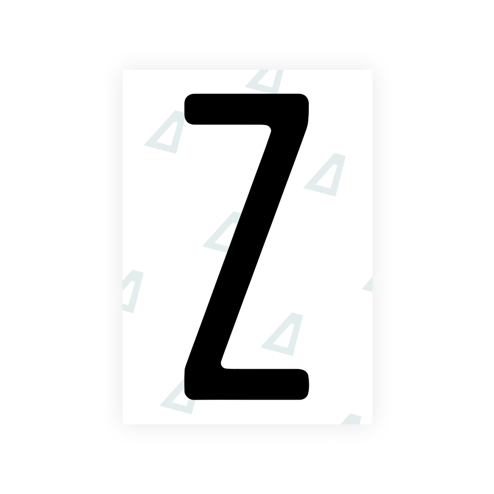Alite Nanofilm for US (Florida 2019) license plates - Symbol "Z" - Alite